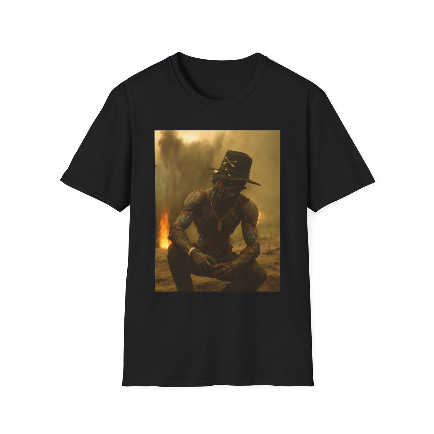 Graphic T-Shirt — Dark Cowboy Post-Apocalyptic Scene