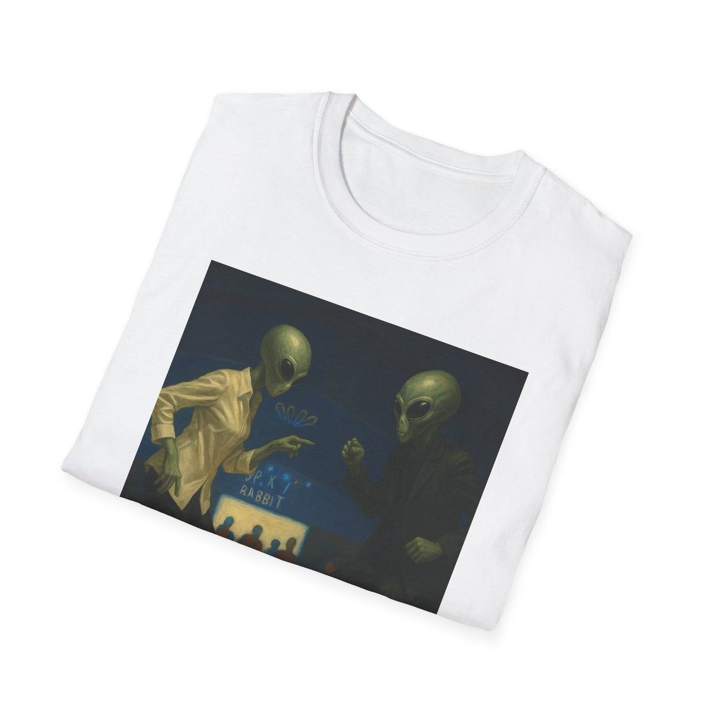 Alien Pulp Fiction T-Shirt — Retro Extraterrestrial Illustration Tee