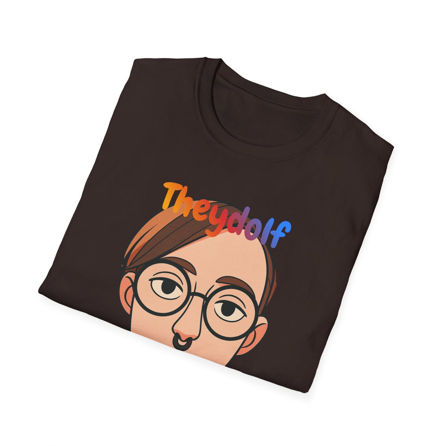 Pronoun Pride T-Shirt — They/Them Illustrated Portrait Tee