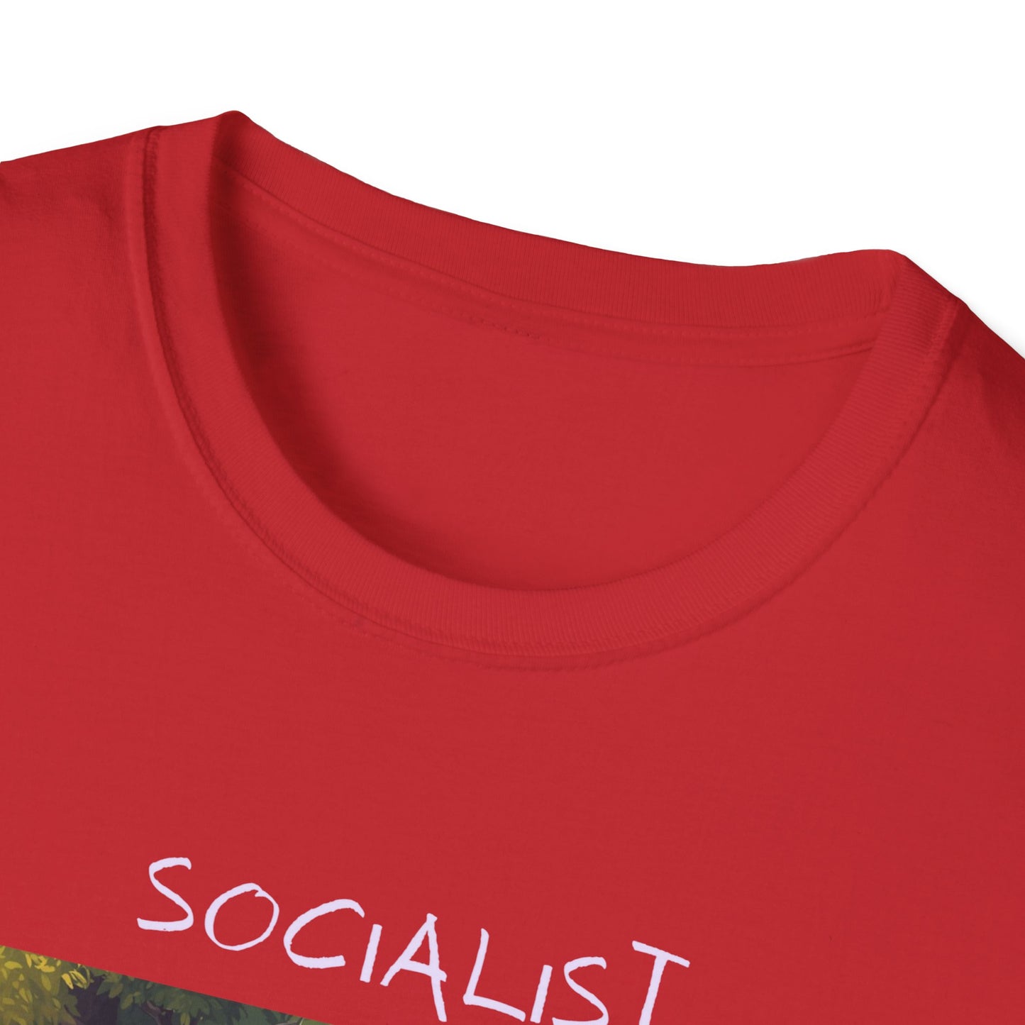 Socialist Economy T‑Shirt — Feminine Nature Illustration Political Tee