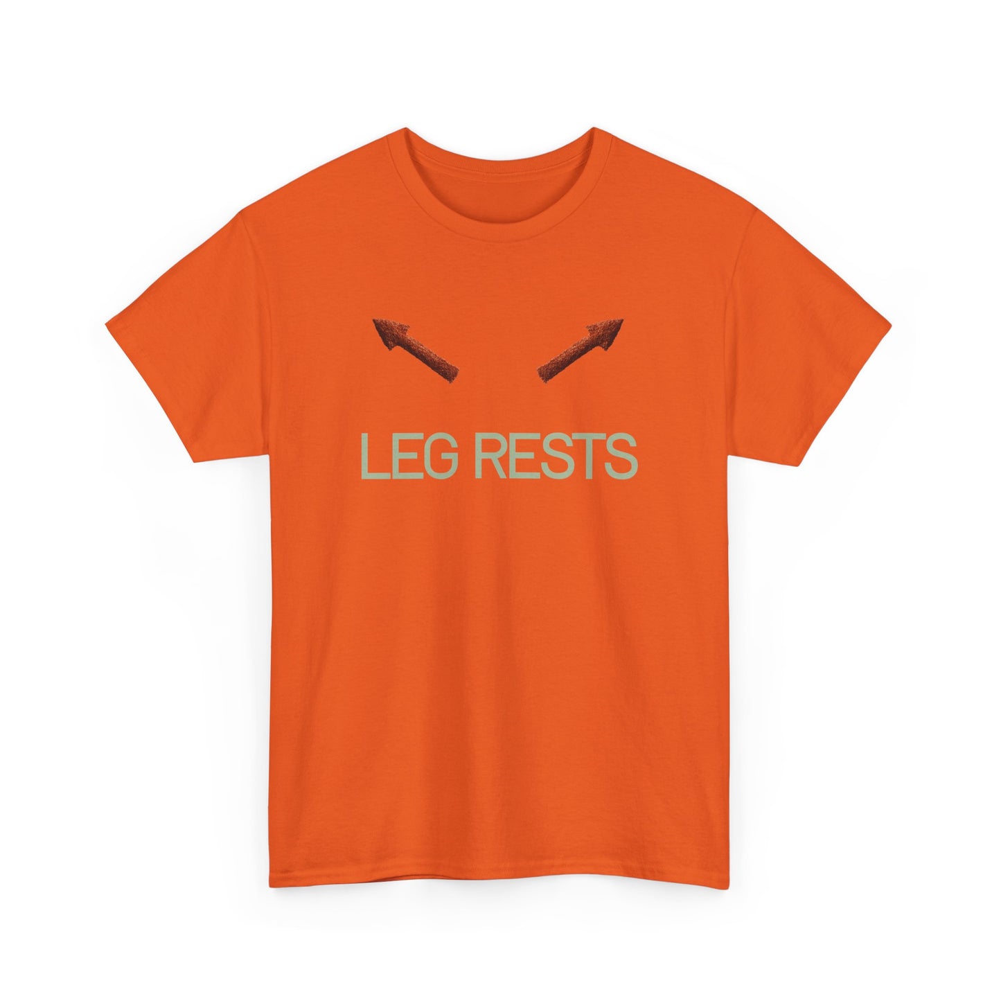 Leg Rests T‑Shirt — Funny Directional Arrow Tee