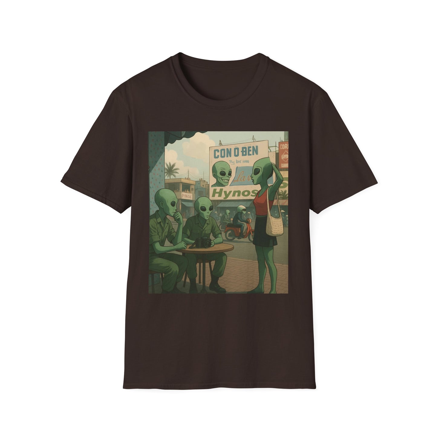 Alien Full Metal Jacket Graphic T-Shirt — Retro 'Con & Ben Hypnos' Illustration