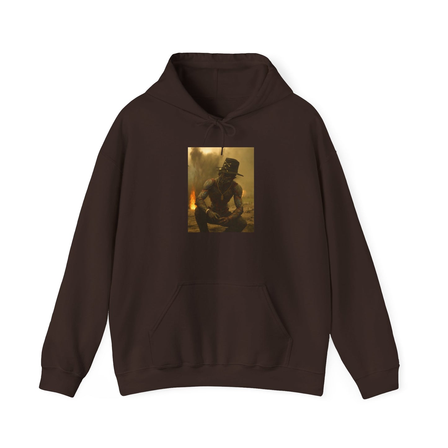 Vintage Western Cowboy Hoodie - Rustic Silhouette Pullover
