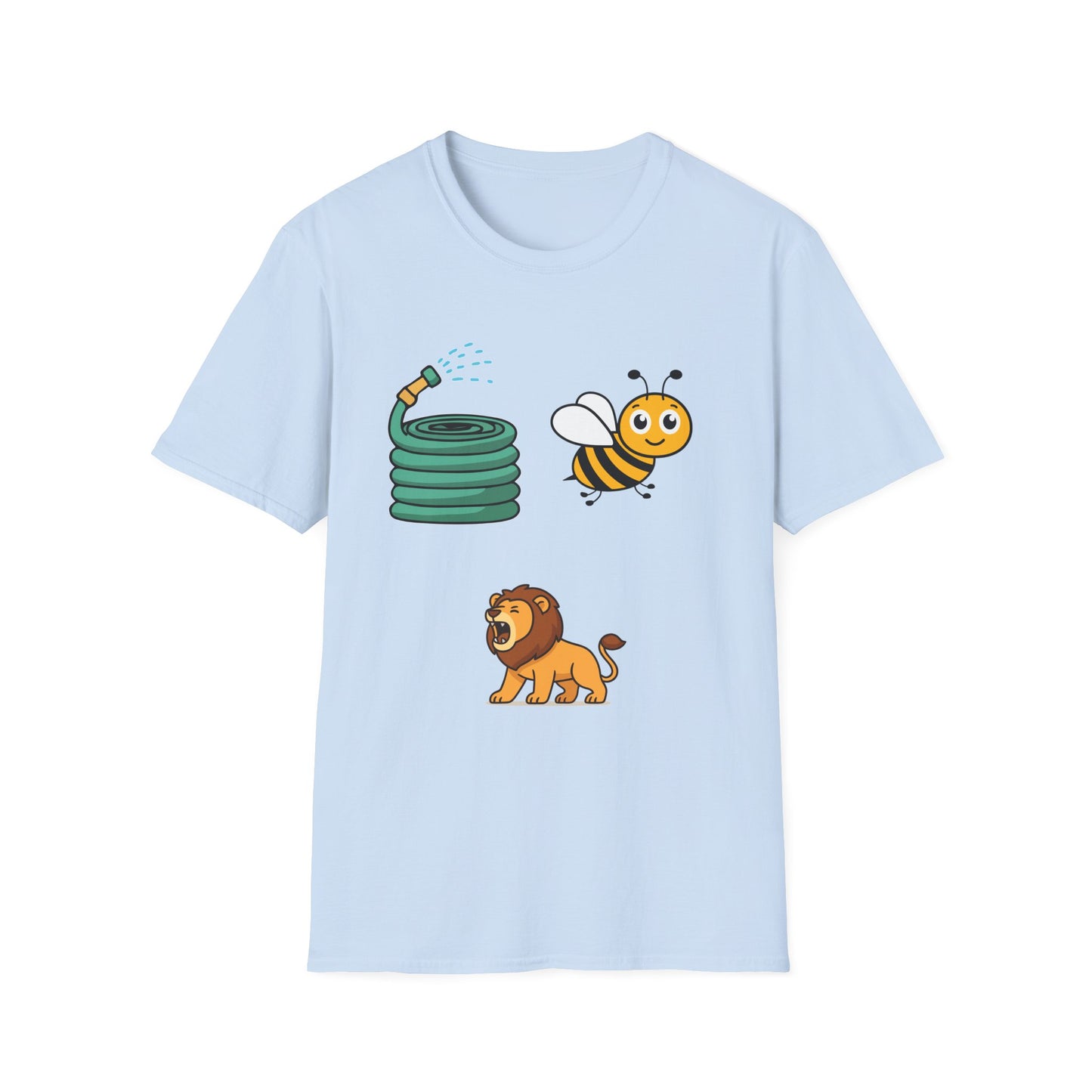 Bee Hose Lion T-Shirt — Cute Pun Garden Tee