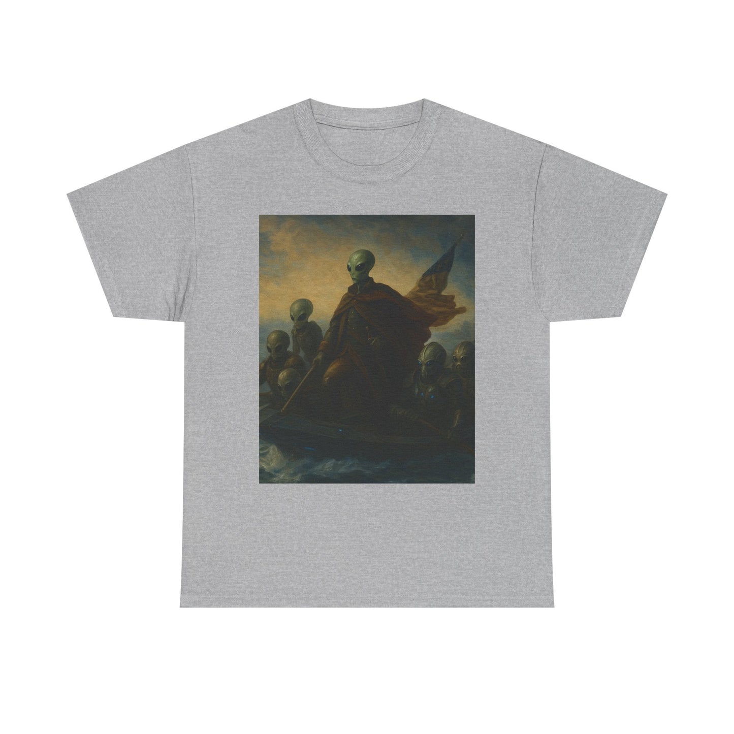 Vintage Washington Crossing Tee — Revolutionary War Painting Graphic T‑Shirt