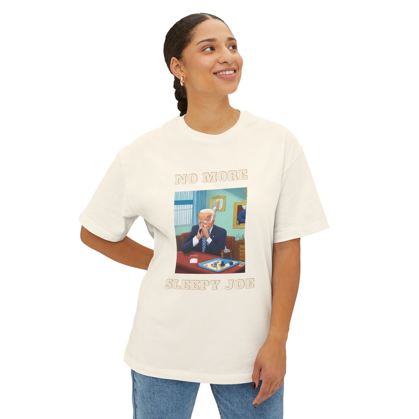 Political Statement Tee – "No More Sleepy Joe" Graphic Shirt