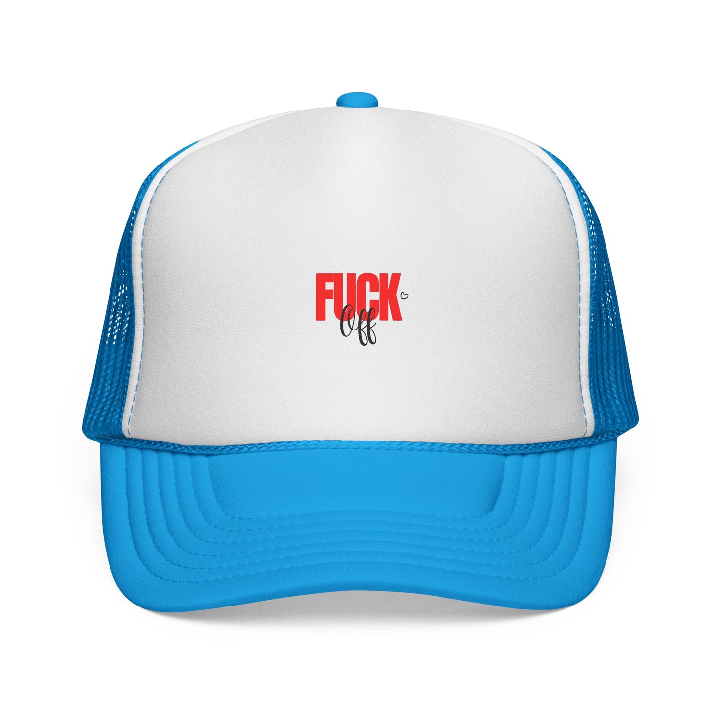 Trucker Cap — Distressed Red 'F***' Logo Mesh Hat
