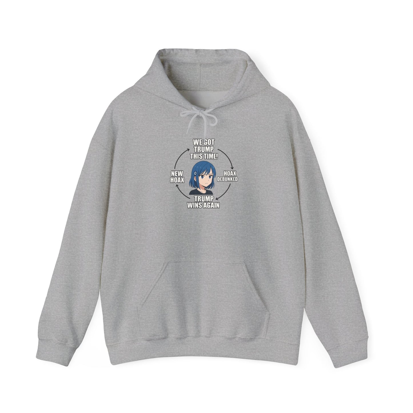 Hoodie — "You Aren't Alone" Anime Comfort Circle Graphic Hoodie