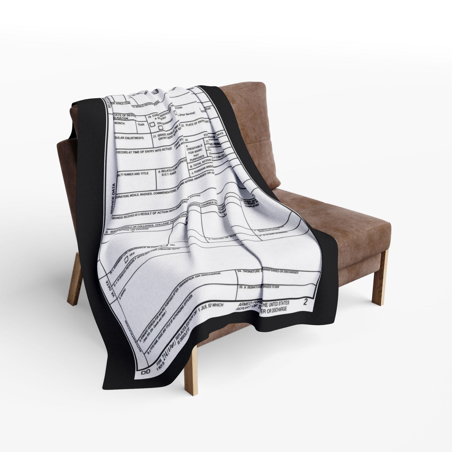 Arctic Fleece Blanket — Minimalist Form Document Print Cozy Throw