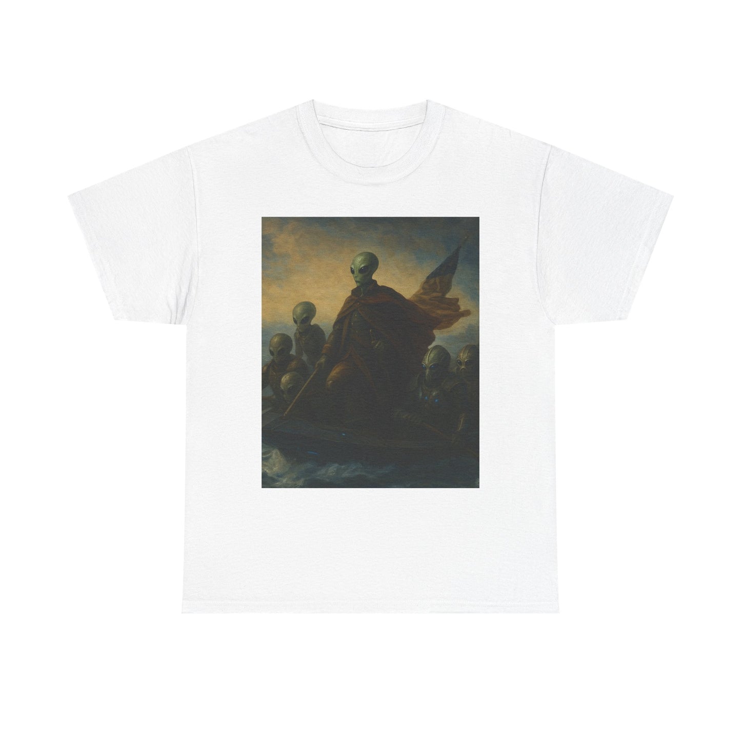 Vintage Washington Crossing Tee — Revolutionary War Painting Graphic T‑Shirt