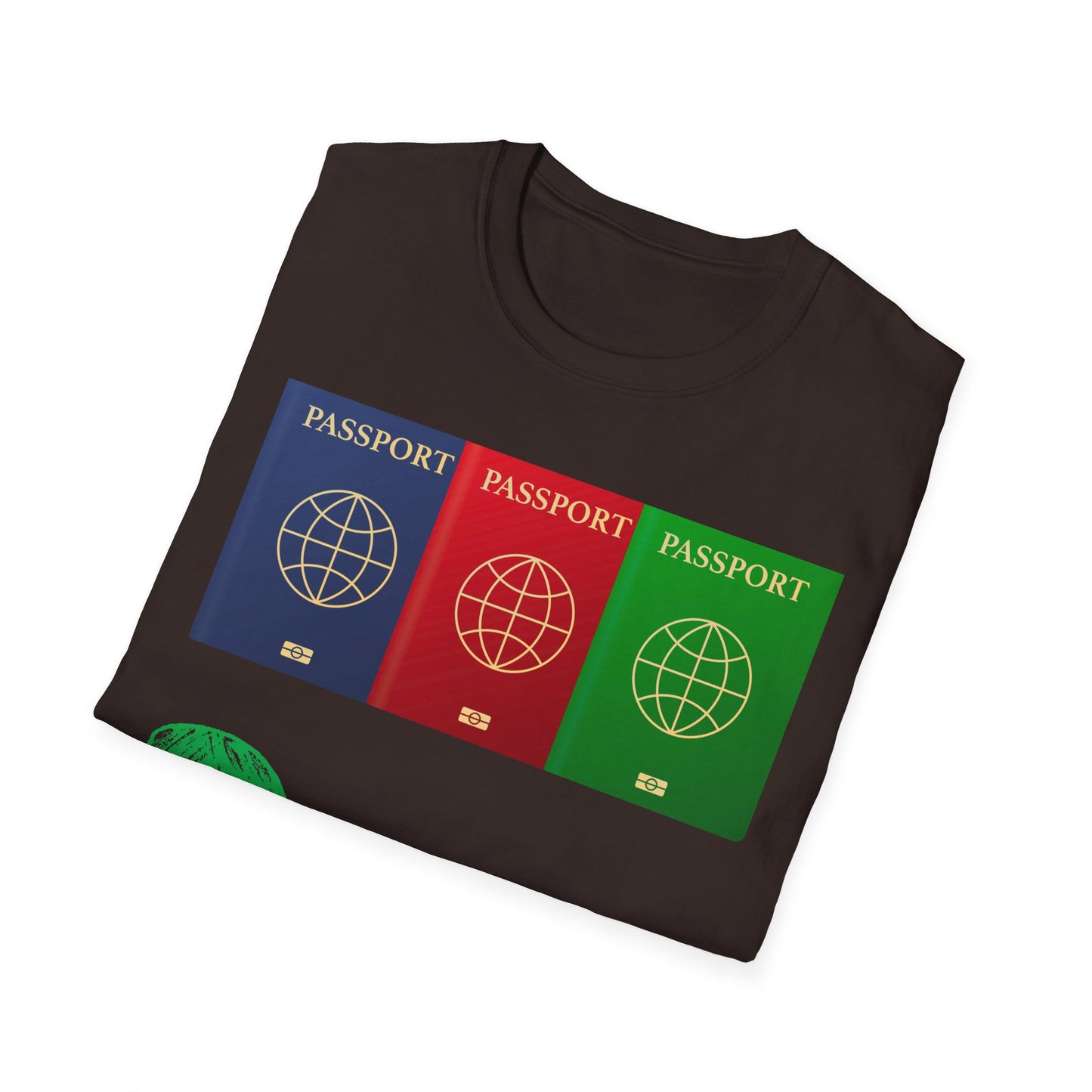 Passport Bro T‑Shirt — Travel Crewneck for Adventurers