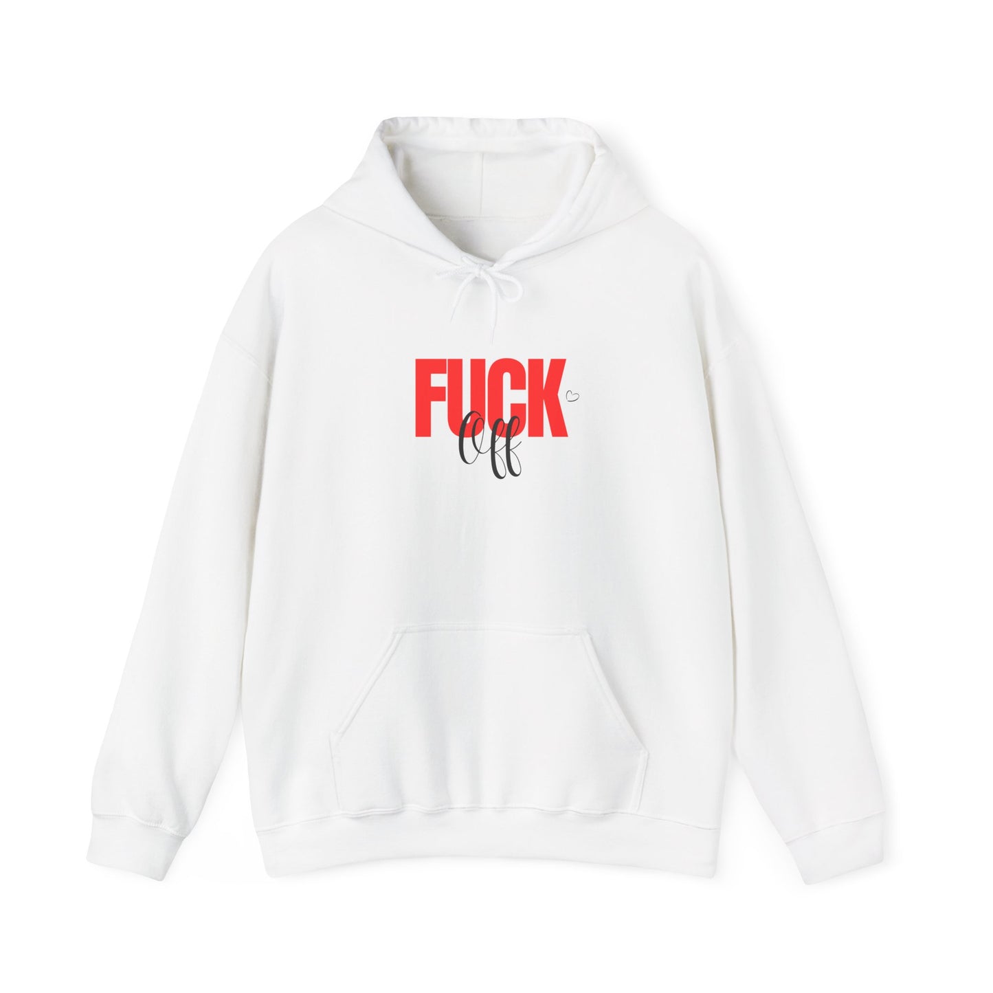 Graphic Hoodie – Bold "FUCK" Red Text Streetwear Hoodie