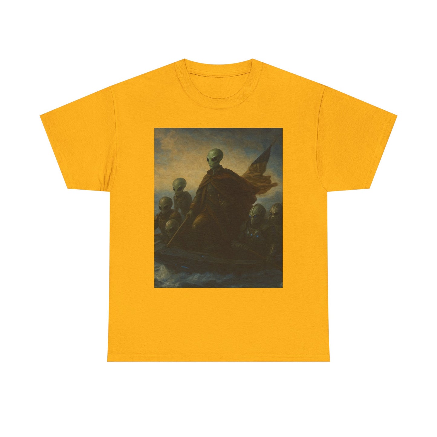 Vintage Washington Crossing Tee — Revolutionary War Painting Graphic T‑Shirt