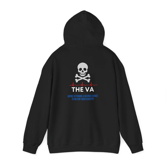 VA Hoodie - "The VA" Skull & EKG Crew Pullover for Healthcare Heroes