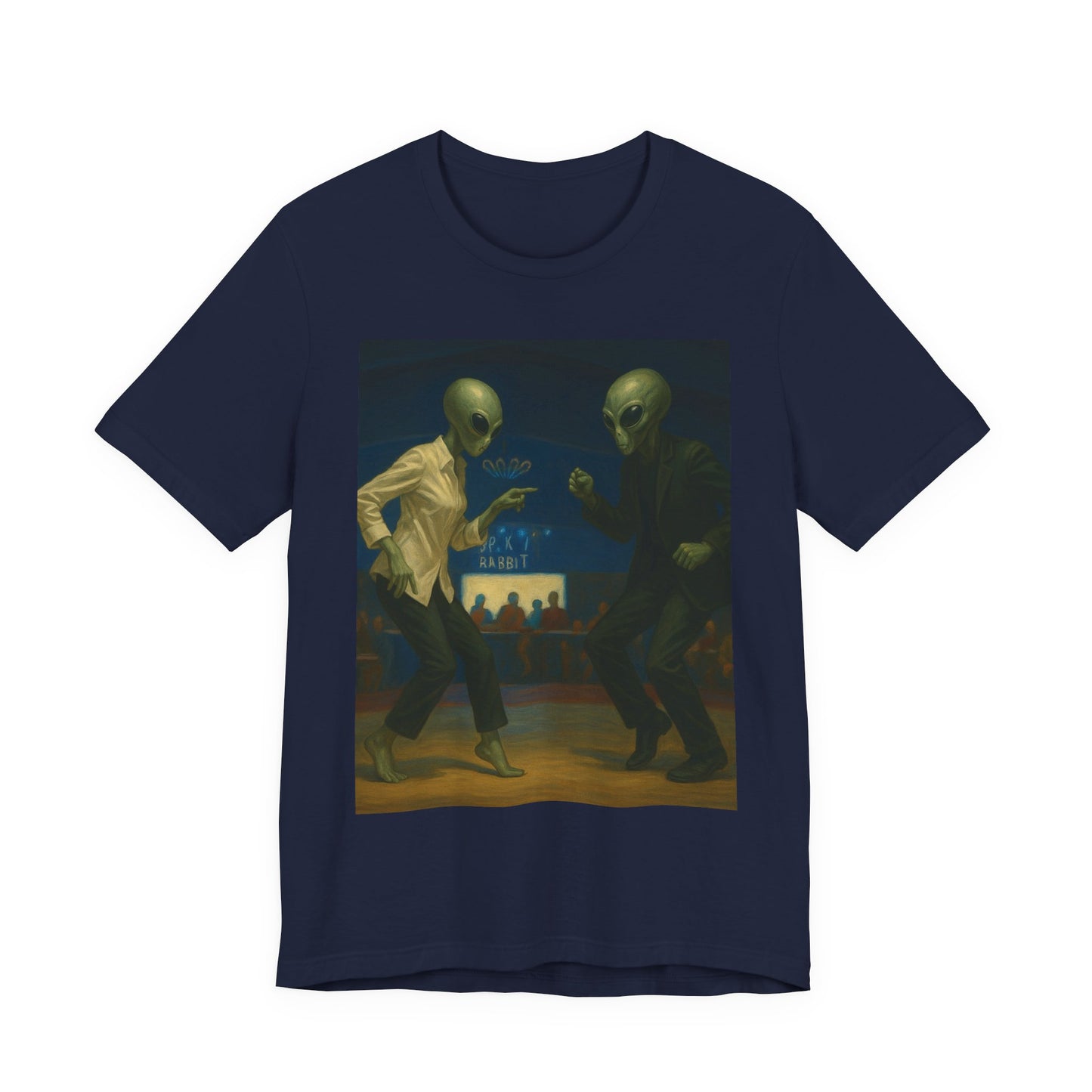 Graphic Tee — Vintage Moonlit Voyage Painting