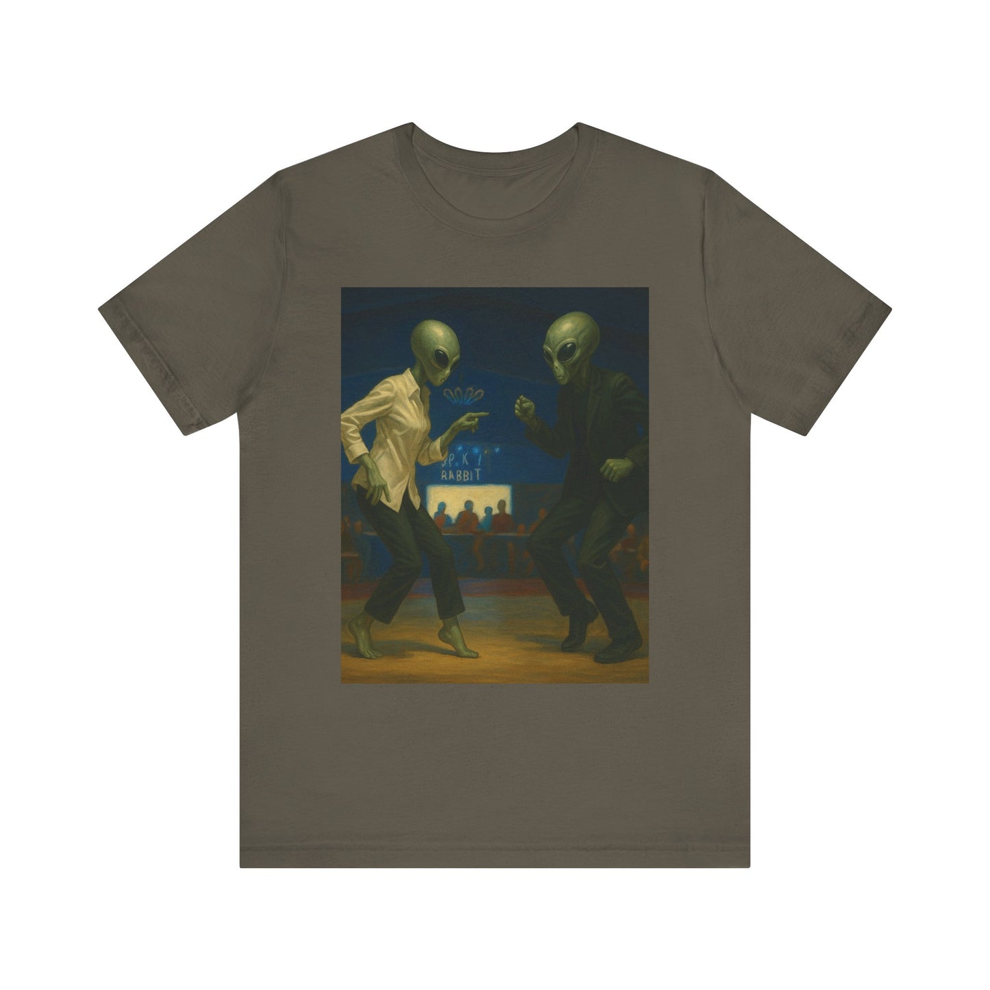 Graphic Tee — Vintage Moonlit Voyage Painting