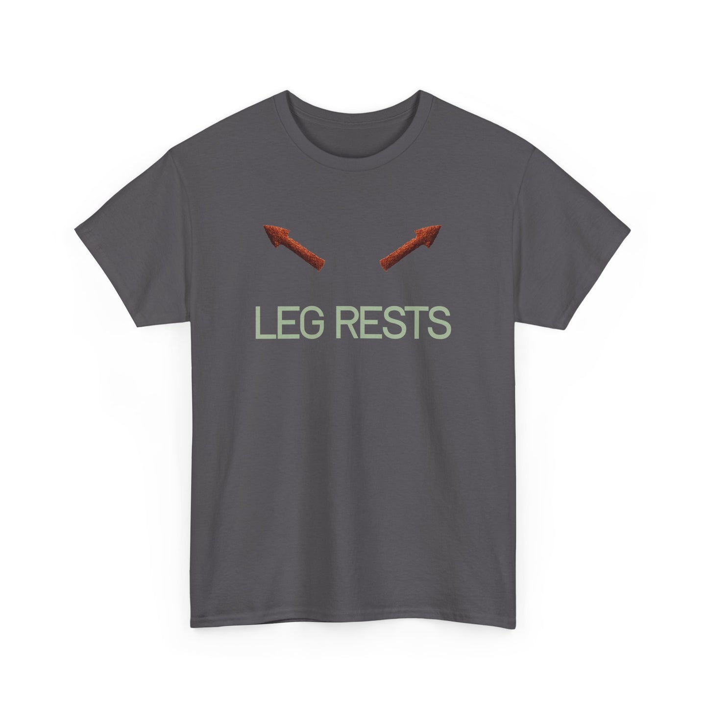 Leg Rests T‑Shirt — Funny Directional Arrow Tee
