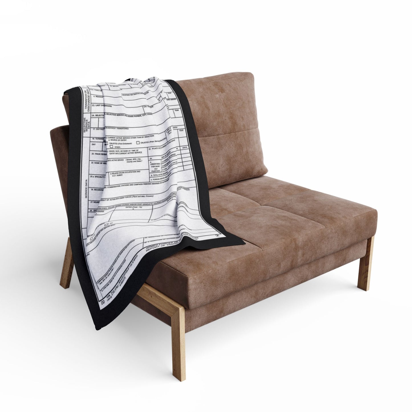 Arctic Fleece Blanket — Minimalist Form Document Print Cozy Throw