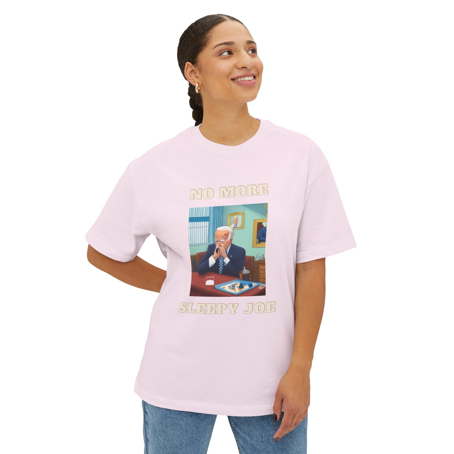 Political Statement Tee – "No More Sleepy Joe" Graphic Shirt