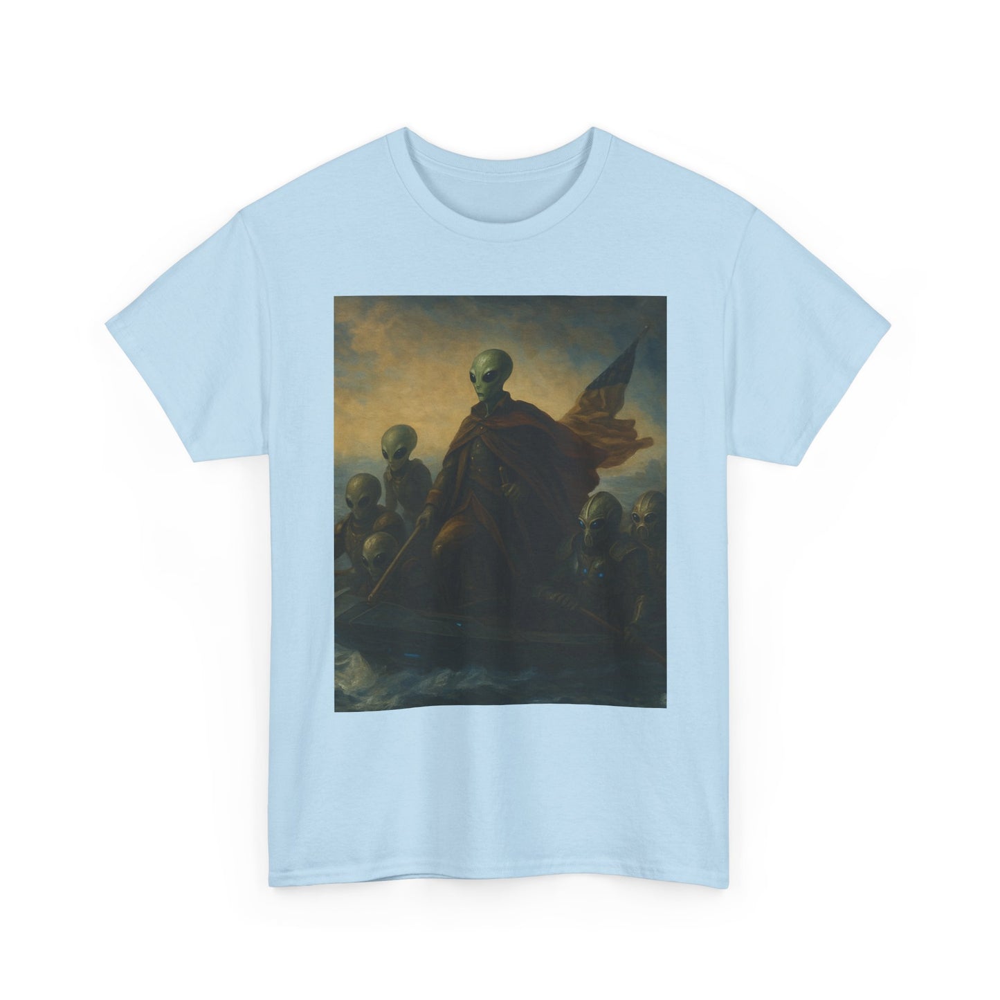 Vintage Washington Crossing Tee — Revolutionary War Painting Graphic T‑Shirt