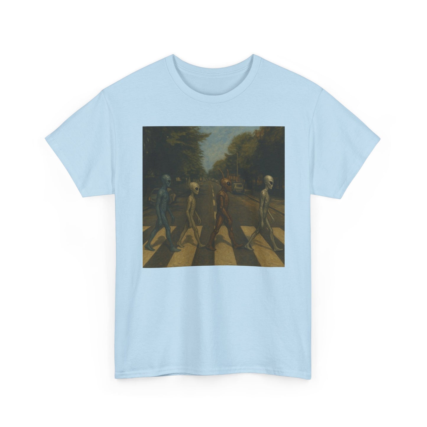 T-Shirt — Retro Abbey Road Skull Crossing Graphic Tee