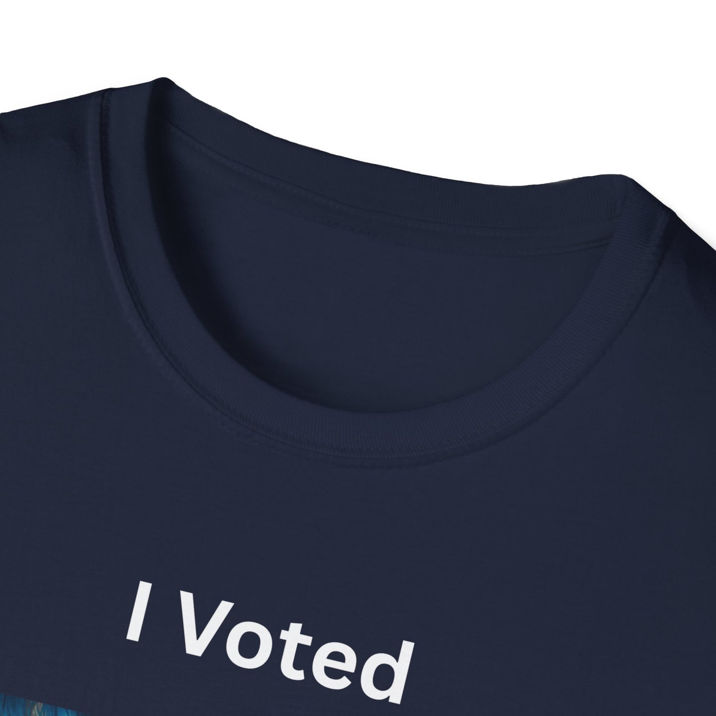 I Voted For This Graphic T-Shirt — Blue Hair Portrait Collage Tee