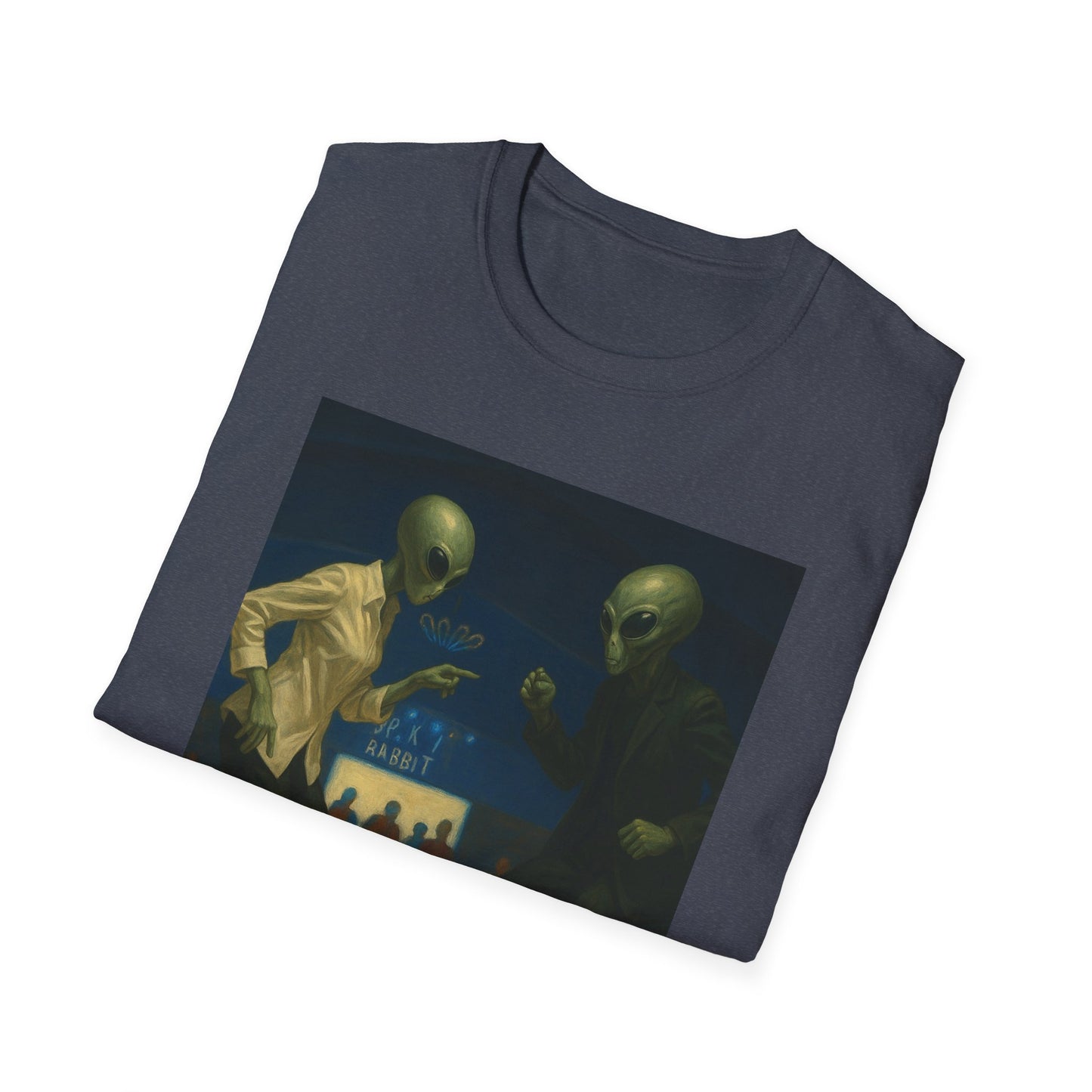 Alien Pulp Fiction T-Shirt — Retro Extraterrestrial Illustration Tee