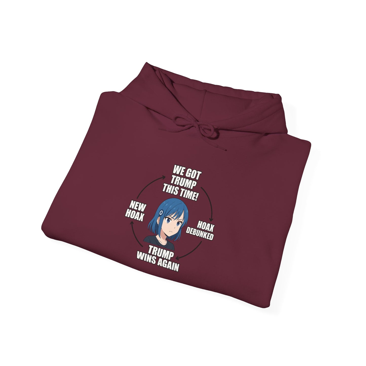 Hoodie — "You Aren't Alone" Anime Comfort Circle Graphic Hoodie