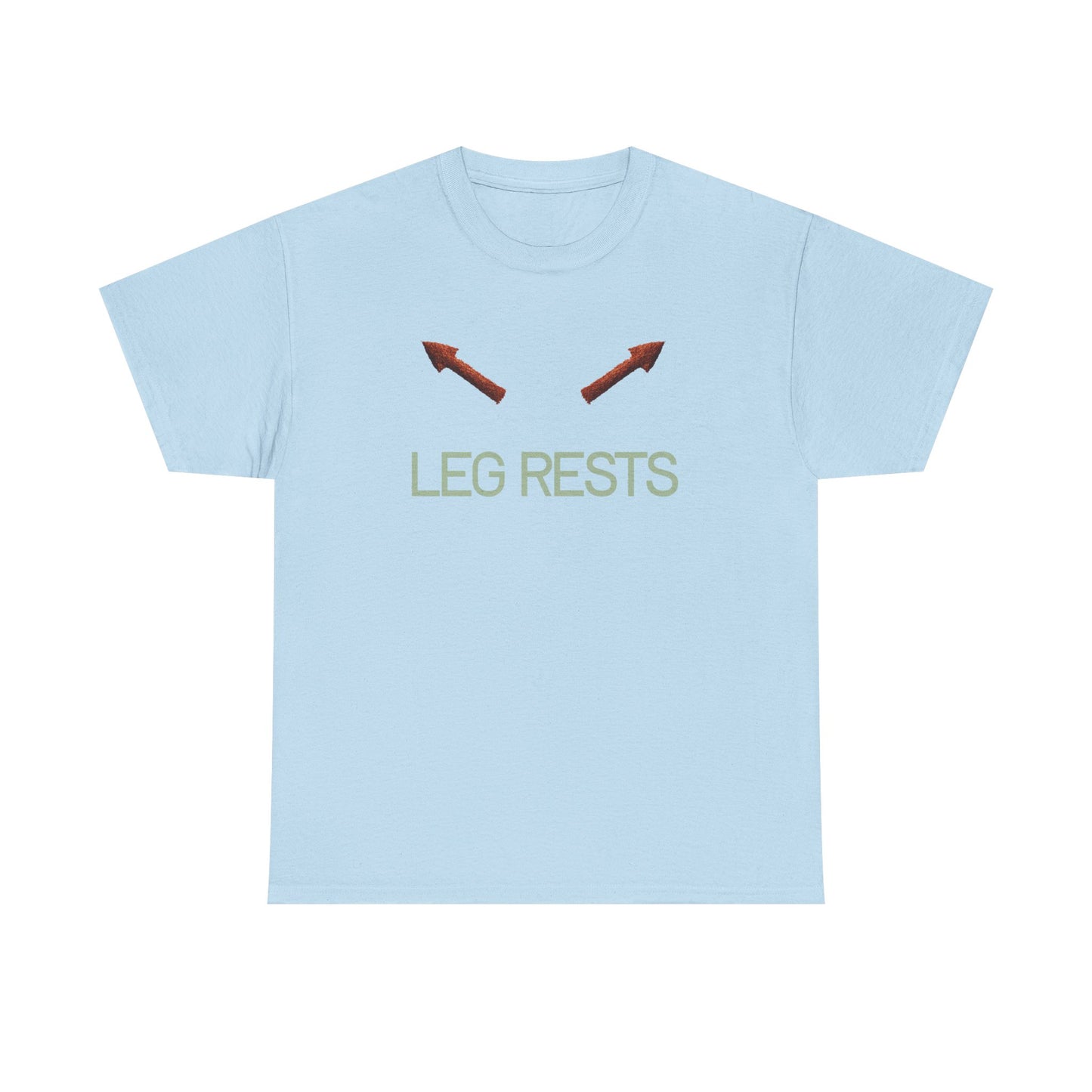 Leg Rests T‑Shirt — Funny Directional Arrow Tee