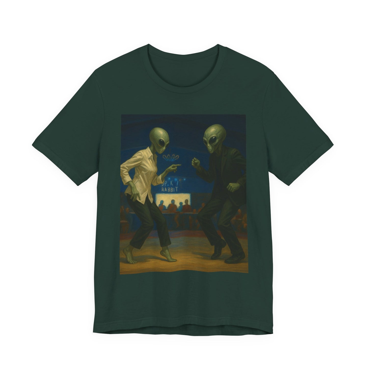 Graphic Tee — Vintage Moonlit Voyage Painting