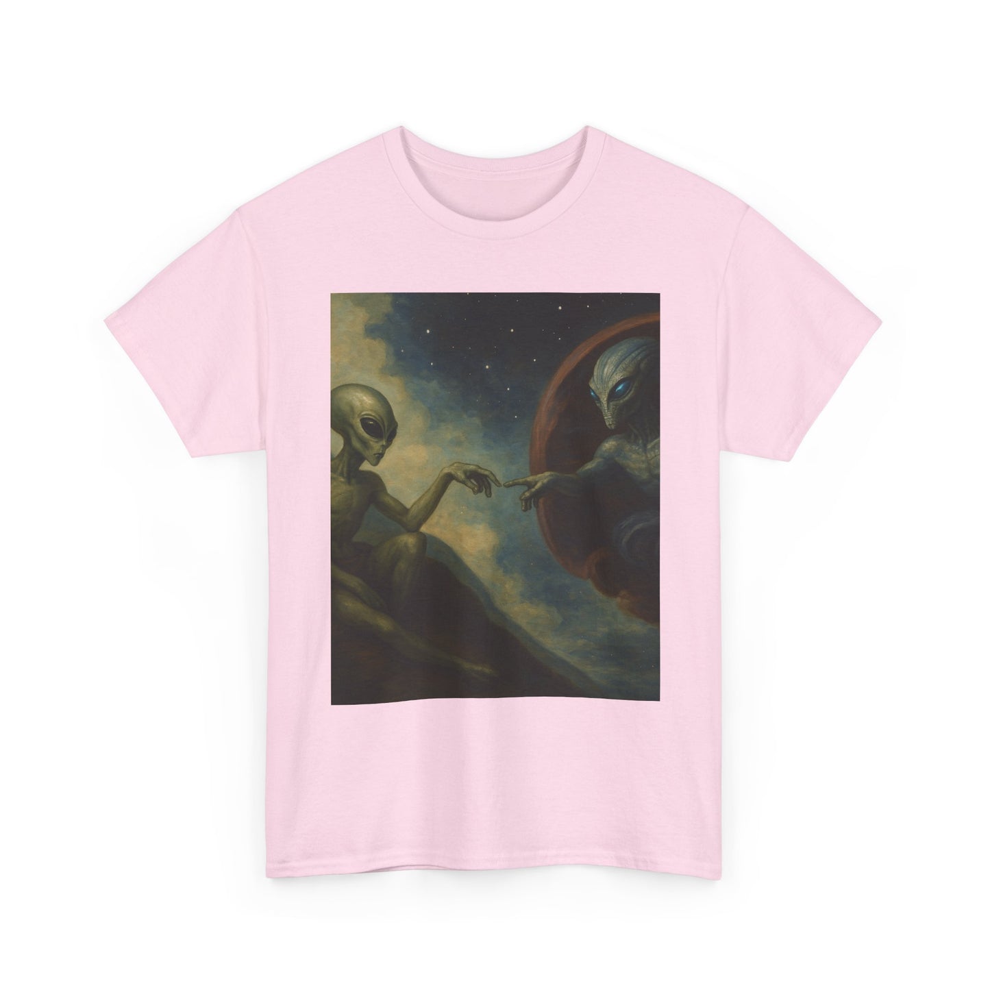 Alien Creation T-Shirt — Retro Cosmic Art Tee