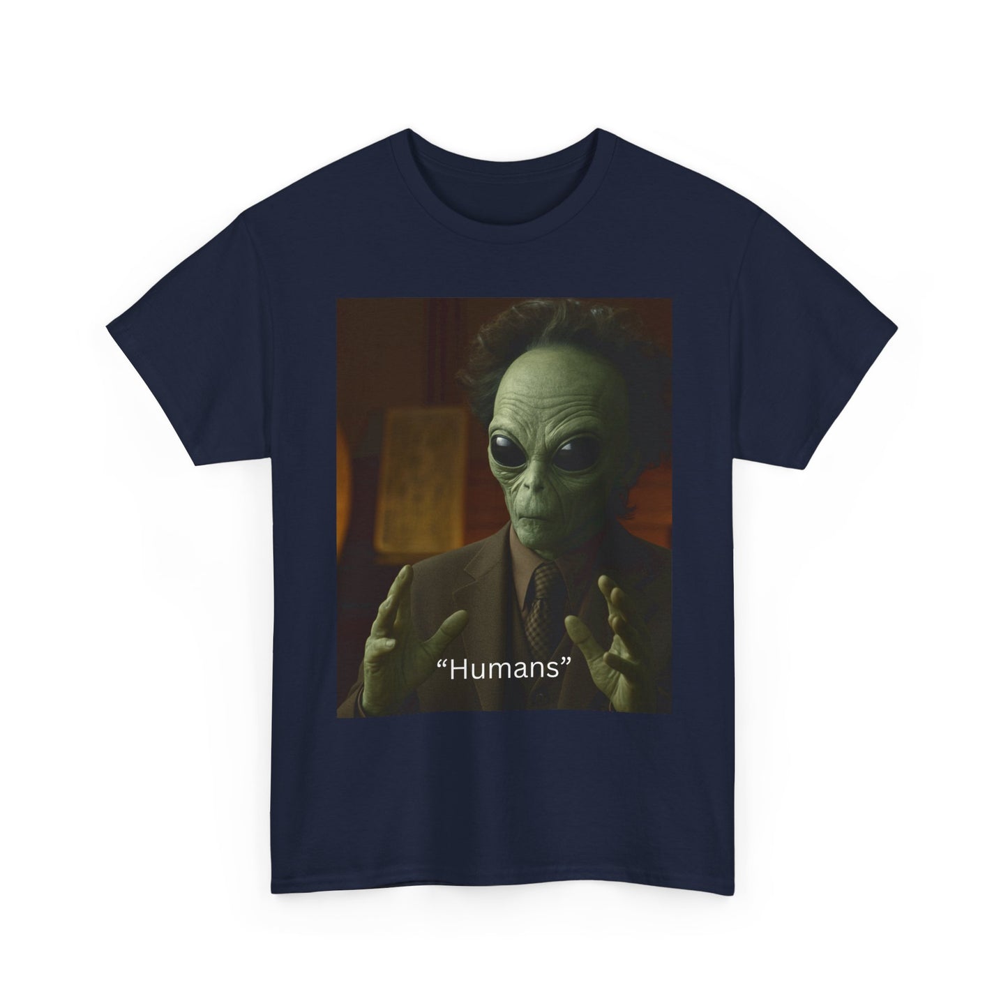 Alien Meme T-Shirt — 'Humans' Retro Funny Graphic Tee