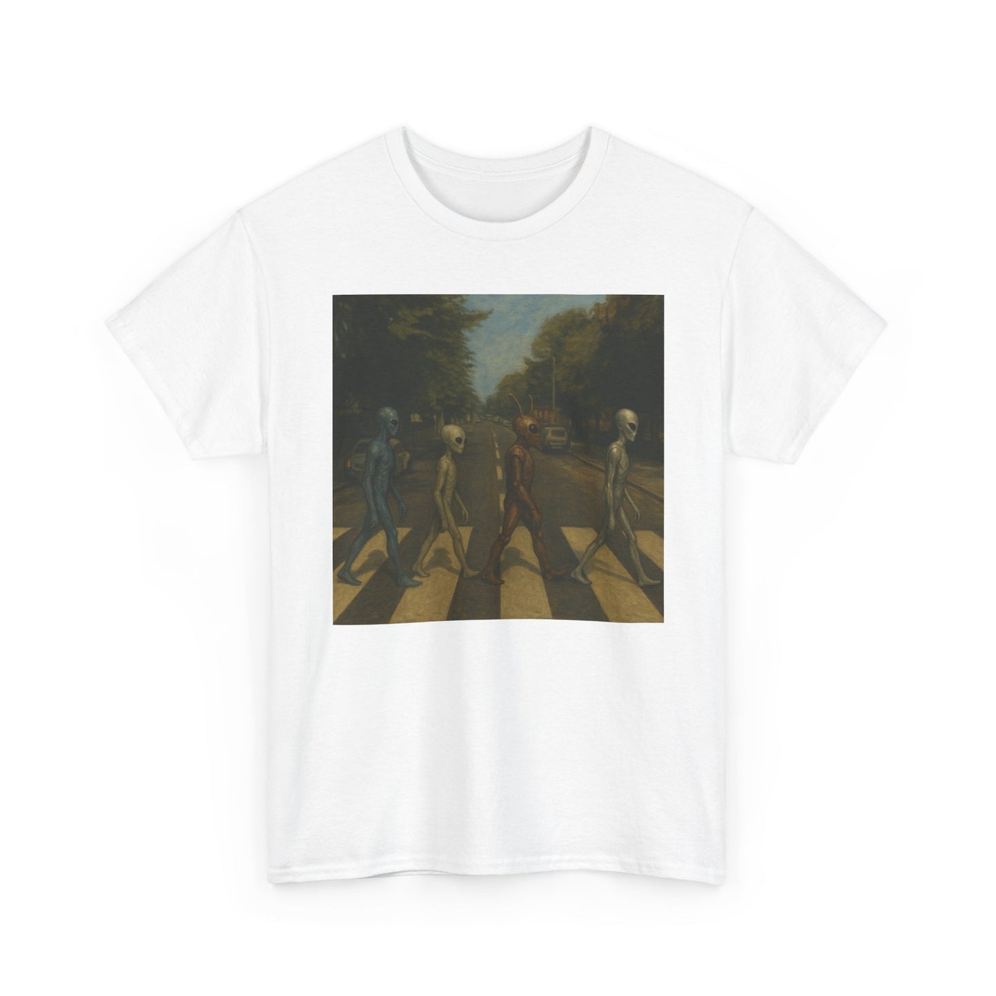 T-Shirt — Retro Abbey Road Skull Crossing Graphic Tee