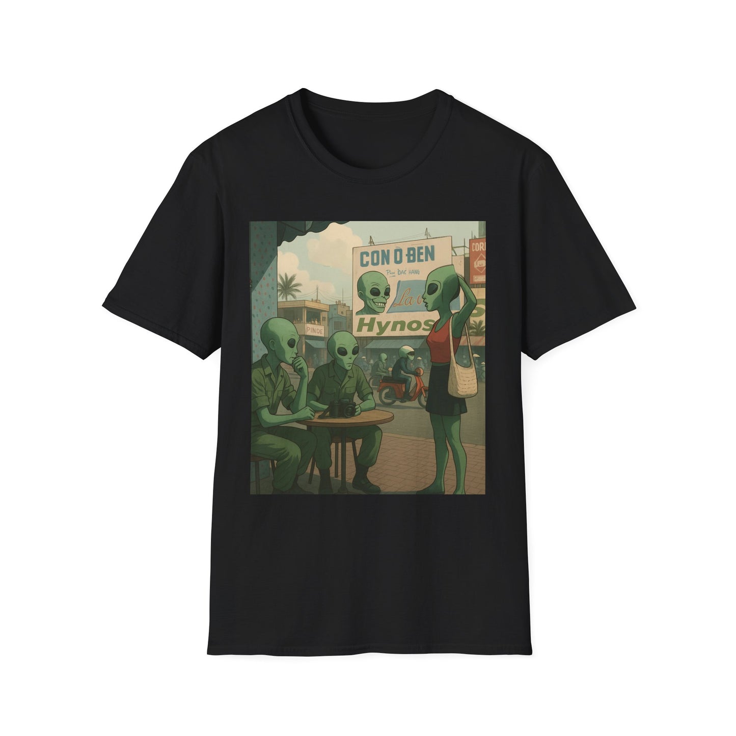 Alien Full Metal Jacket Graphic T-Shirt — Retro 'Con & Ben Hypnos' Illustration
