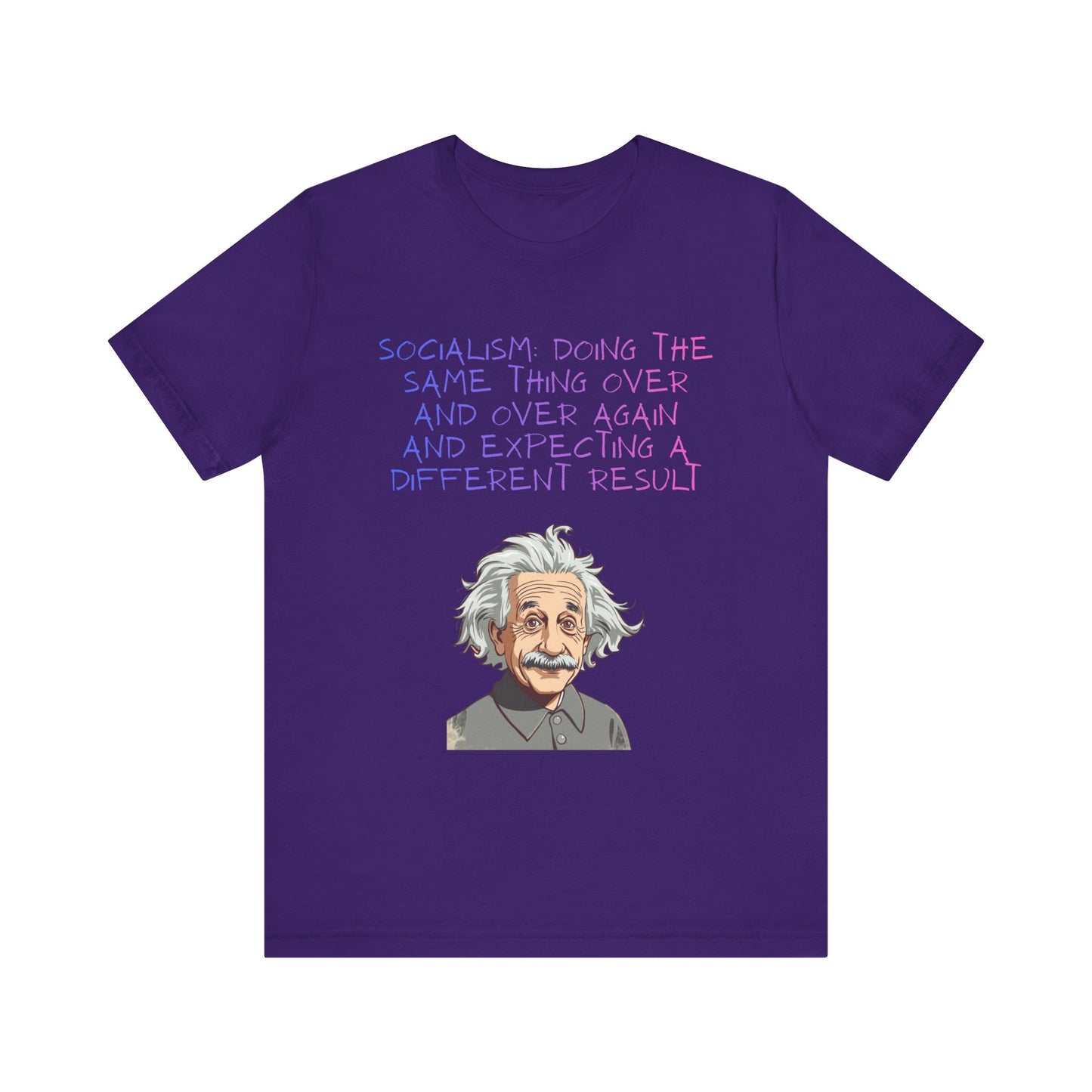 Einstein Graphic Tee — "Doing the Same Thing Over and Over" Funny Science T‑Shirt