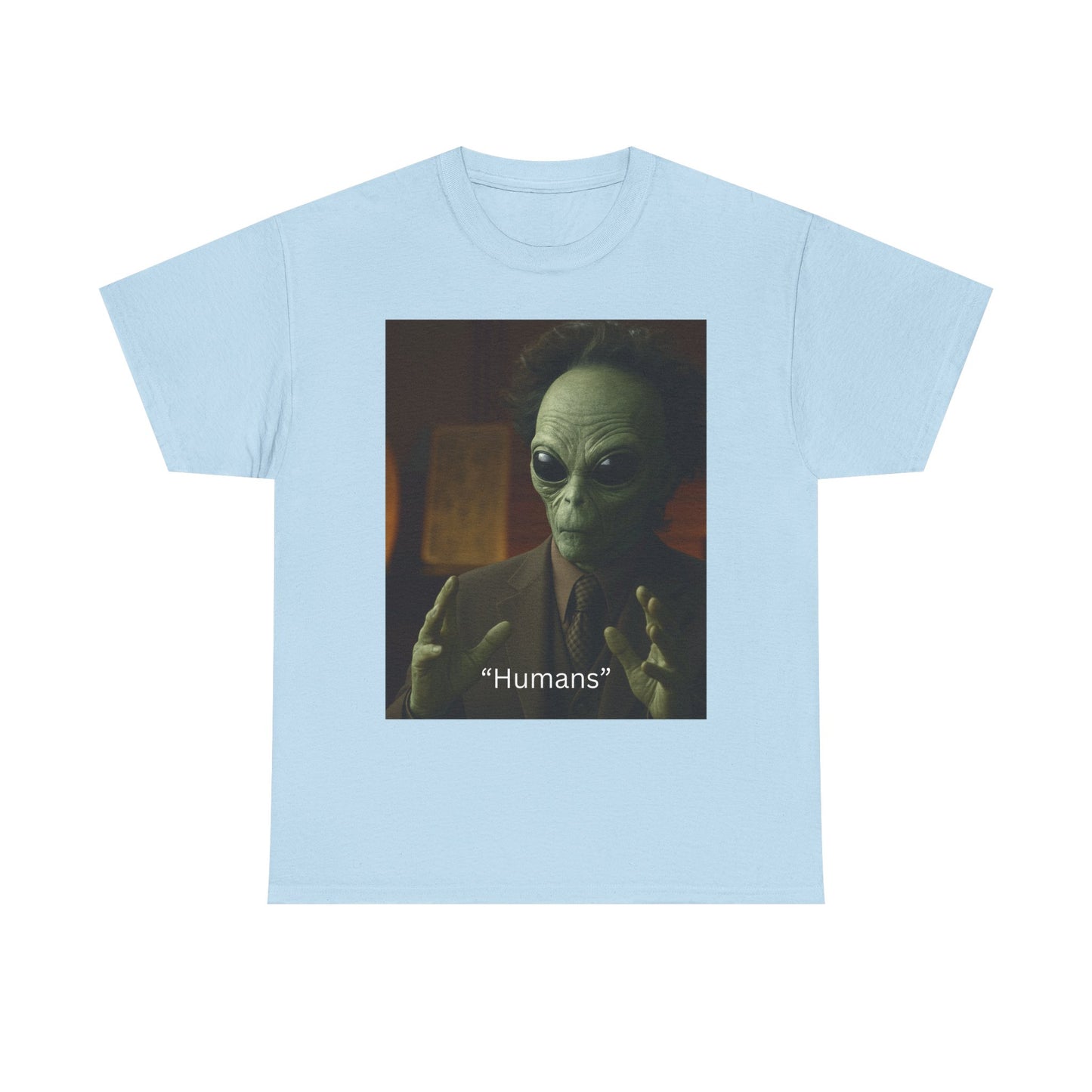Alien Meme T-Shirt — 'Humans' Retro Funny Graphic Tee
