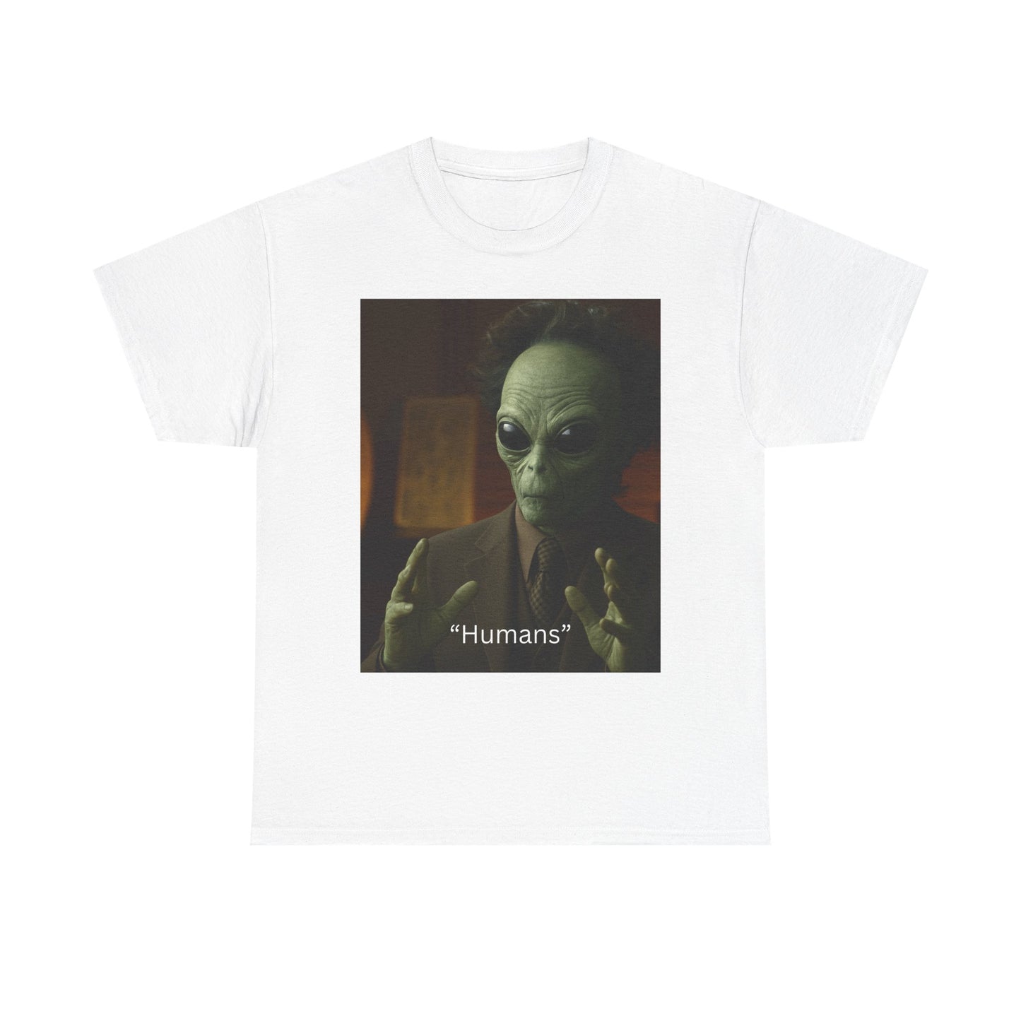 Alien Meme T-Shirt — 'Humans' Retro Funny Graphic Tee