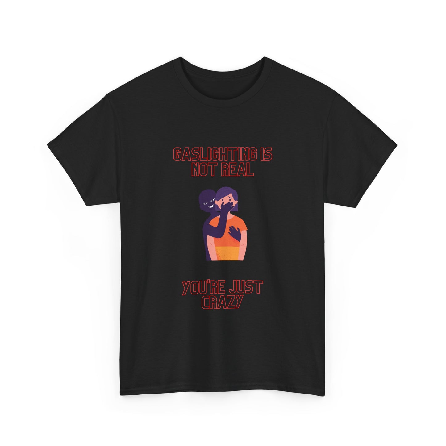 T-Shirt — "Gaslighting" Abstract Couple Graphic Tee