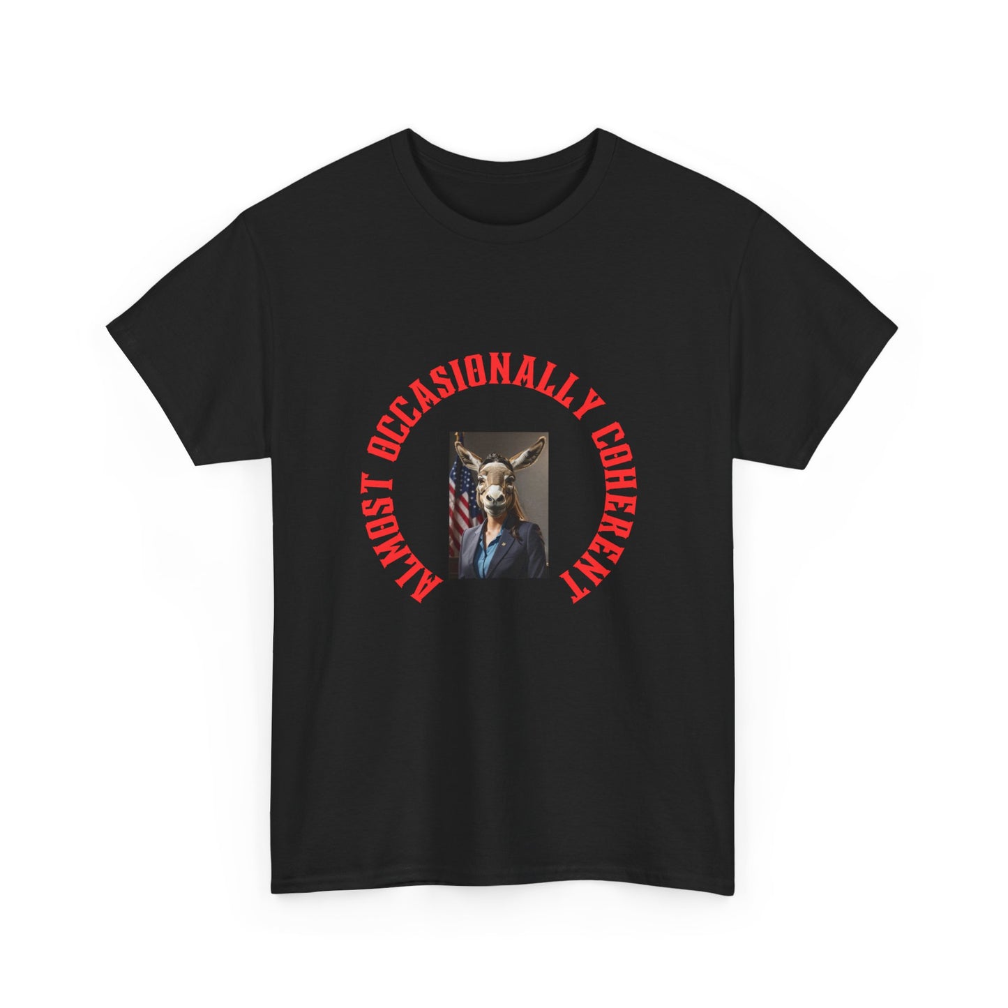 T-Shirt — Almost Occasionally Cheeky (Vintage Dog Portrait)