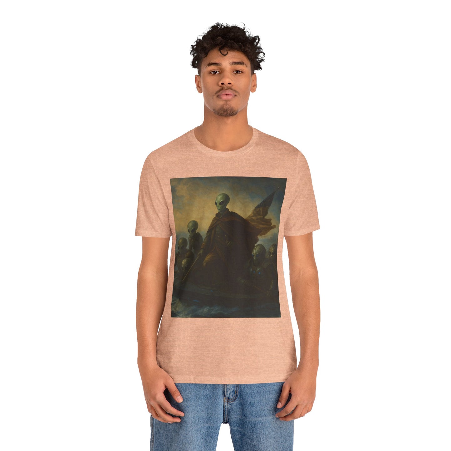 Alien Patriots Tee — Vintage UFO Colonial Flag T-Shirt