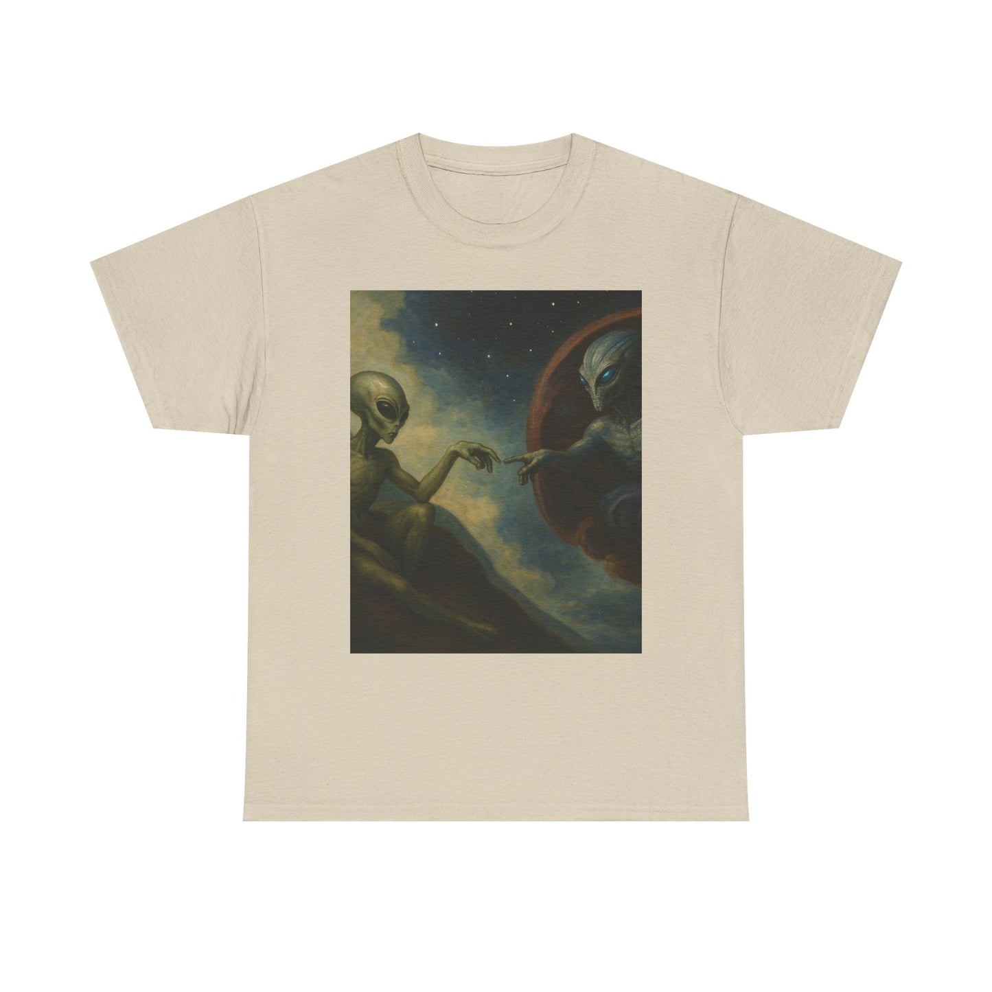 Alien Creation T-Shirt — Retro Cosmic Art Tee