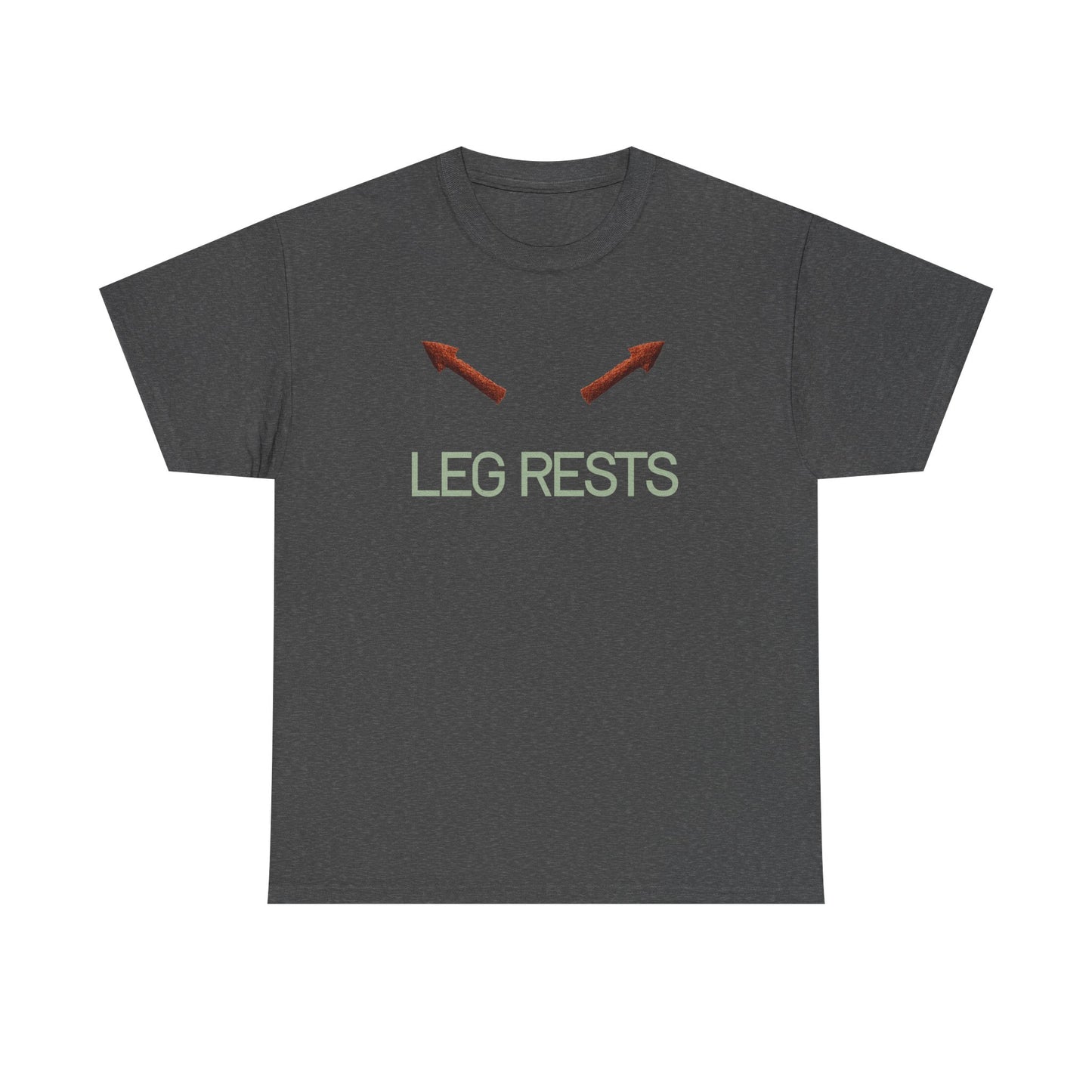 Leg Rests T‑Shirt — Funny Directional Arrow Tee