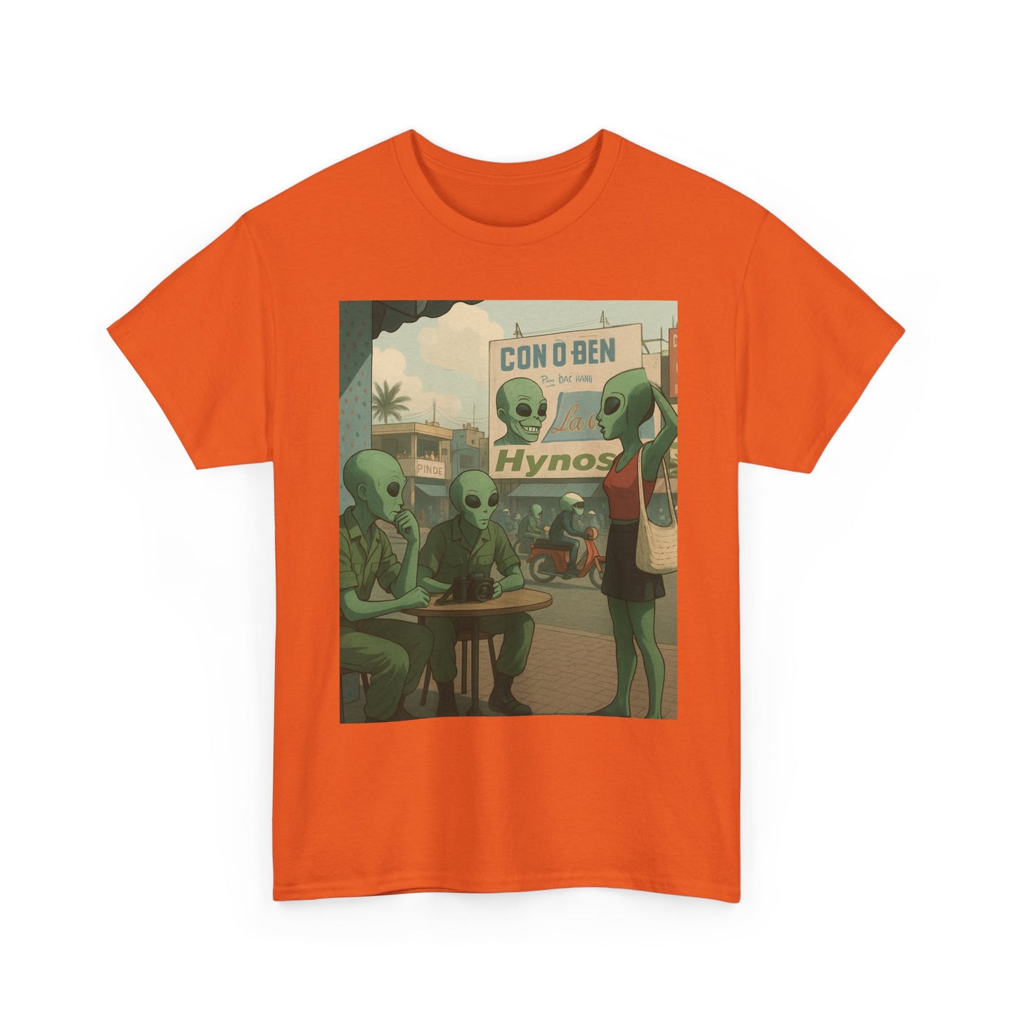 Alien FMJ Graphic Tee — "Con & Ben Hypnos" Retro Sci‑Fi T-Shirt