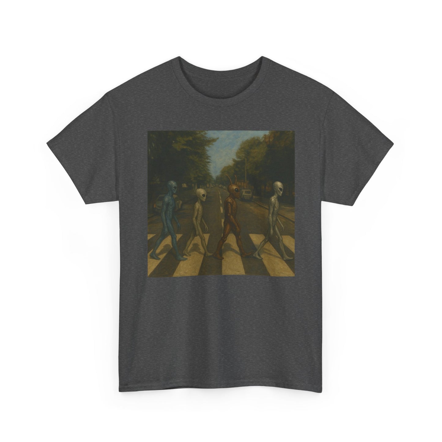 T-Shirt — Retro Abbey Road Skull Crossing Graphic Tee
