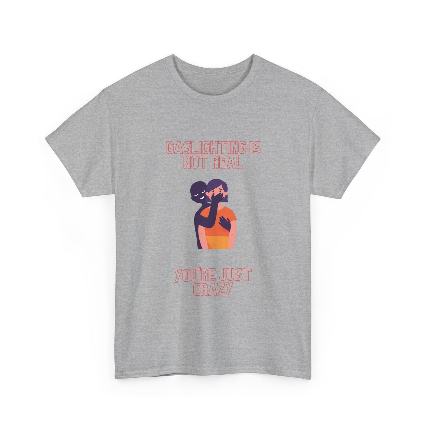 T-Shirt — "Gaslighting" Abstract Couple Graphic Tee