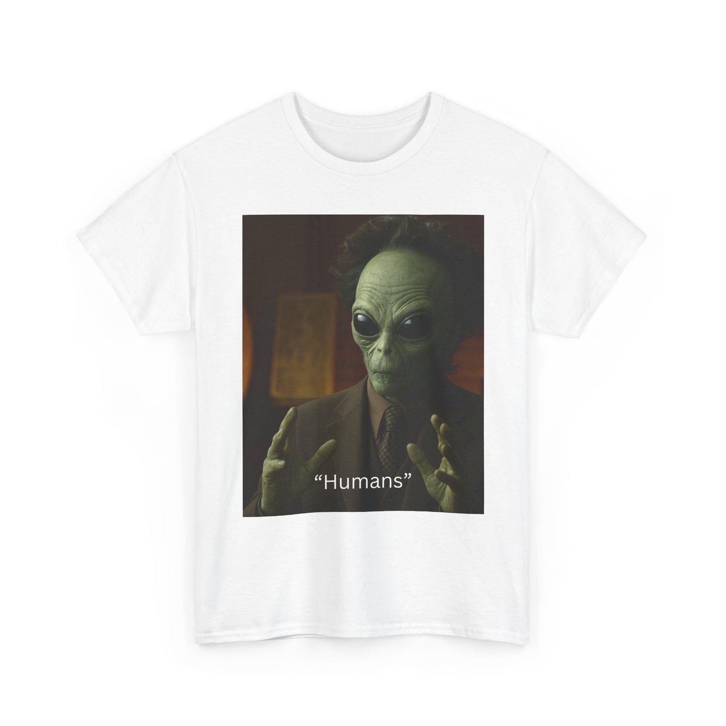 Alien Meme T-Shirt — 'Humans' Retro Funny Graphic Tee