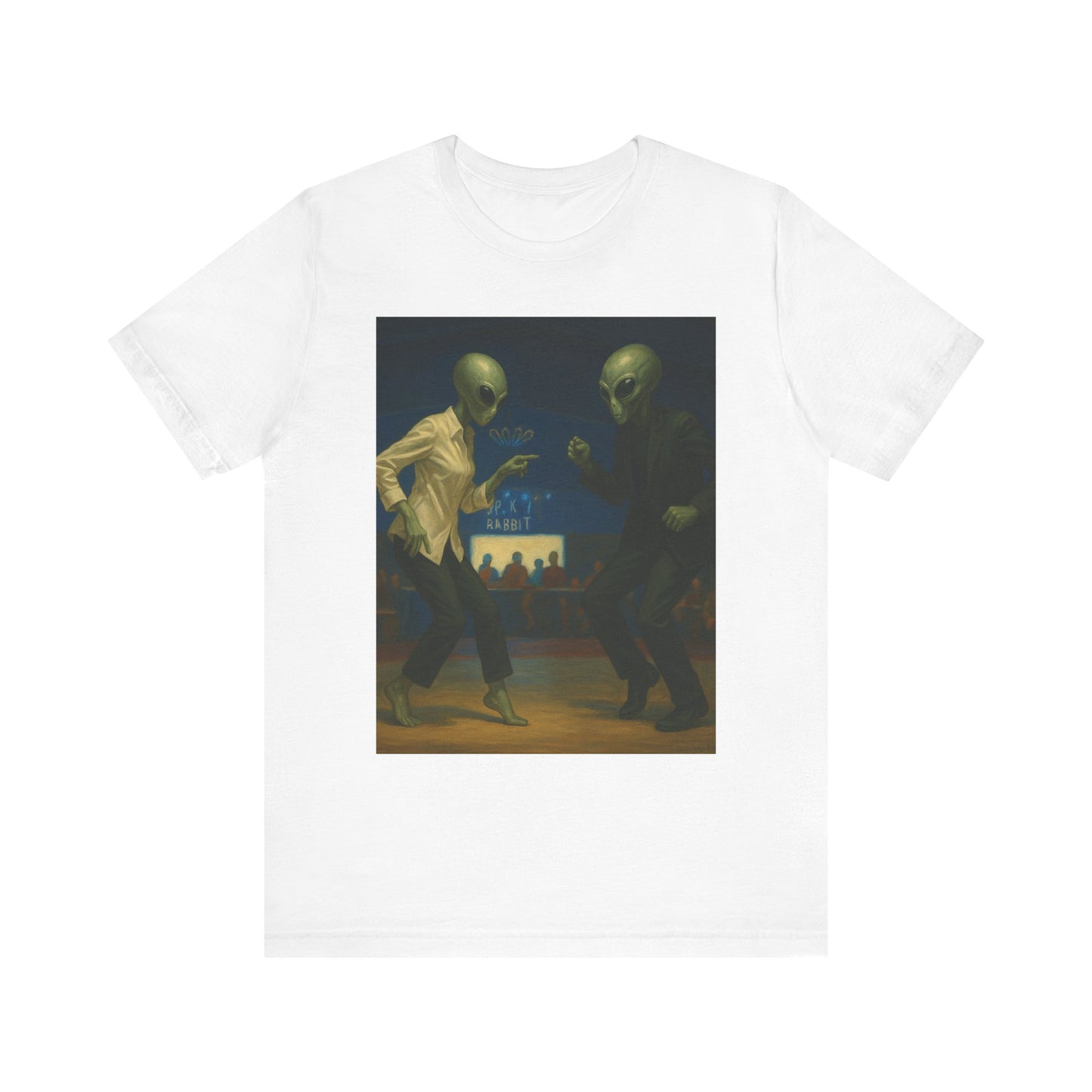 Alien Pulp Fiction T-Shirt — Retro Sci‑Fi Graphic Tee