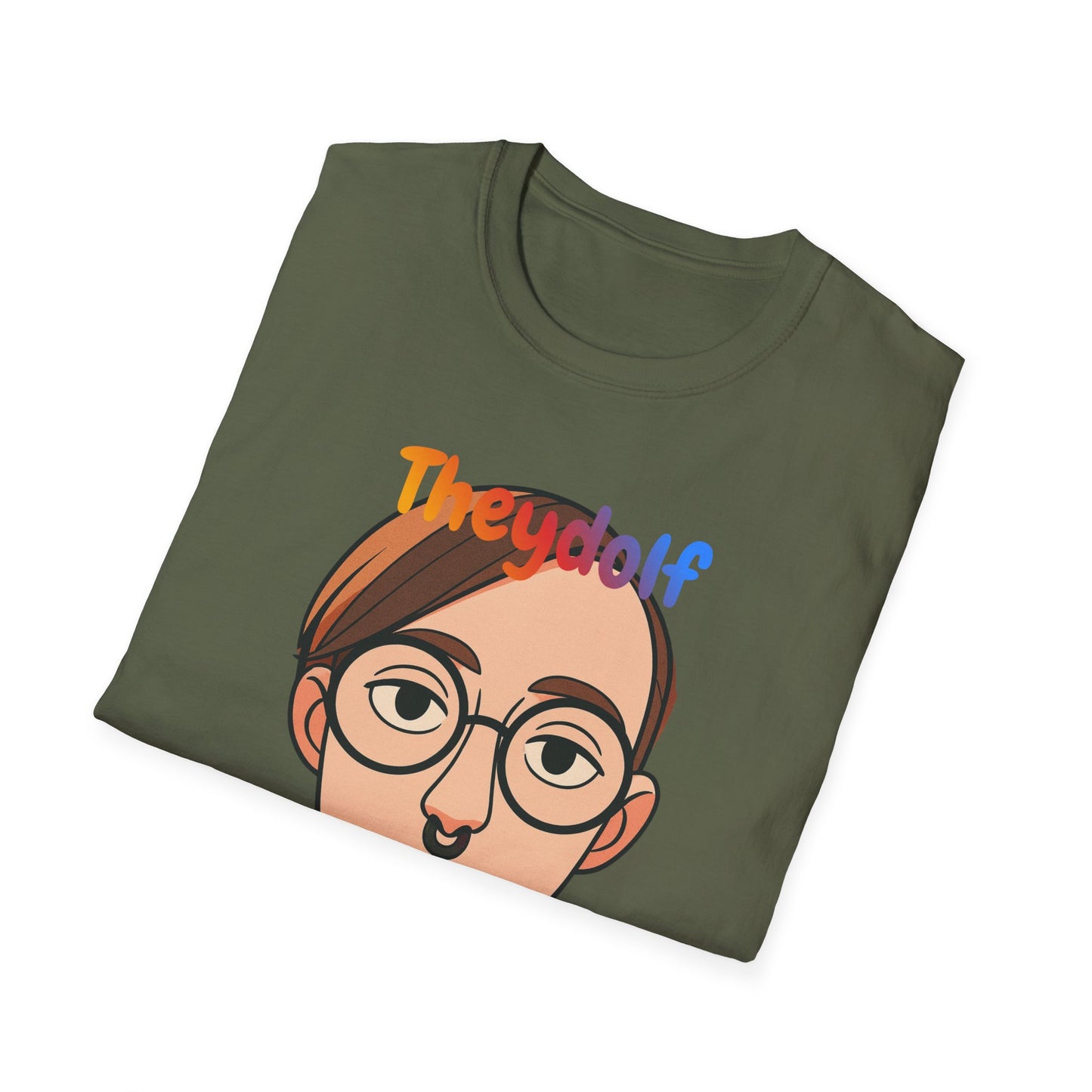 Pronoun Pride T-Shirt — They/Them Illustrated Portrait Tee