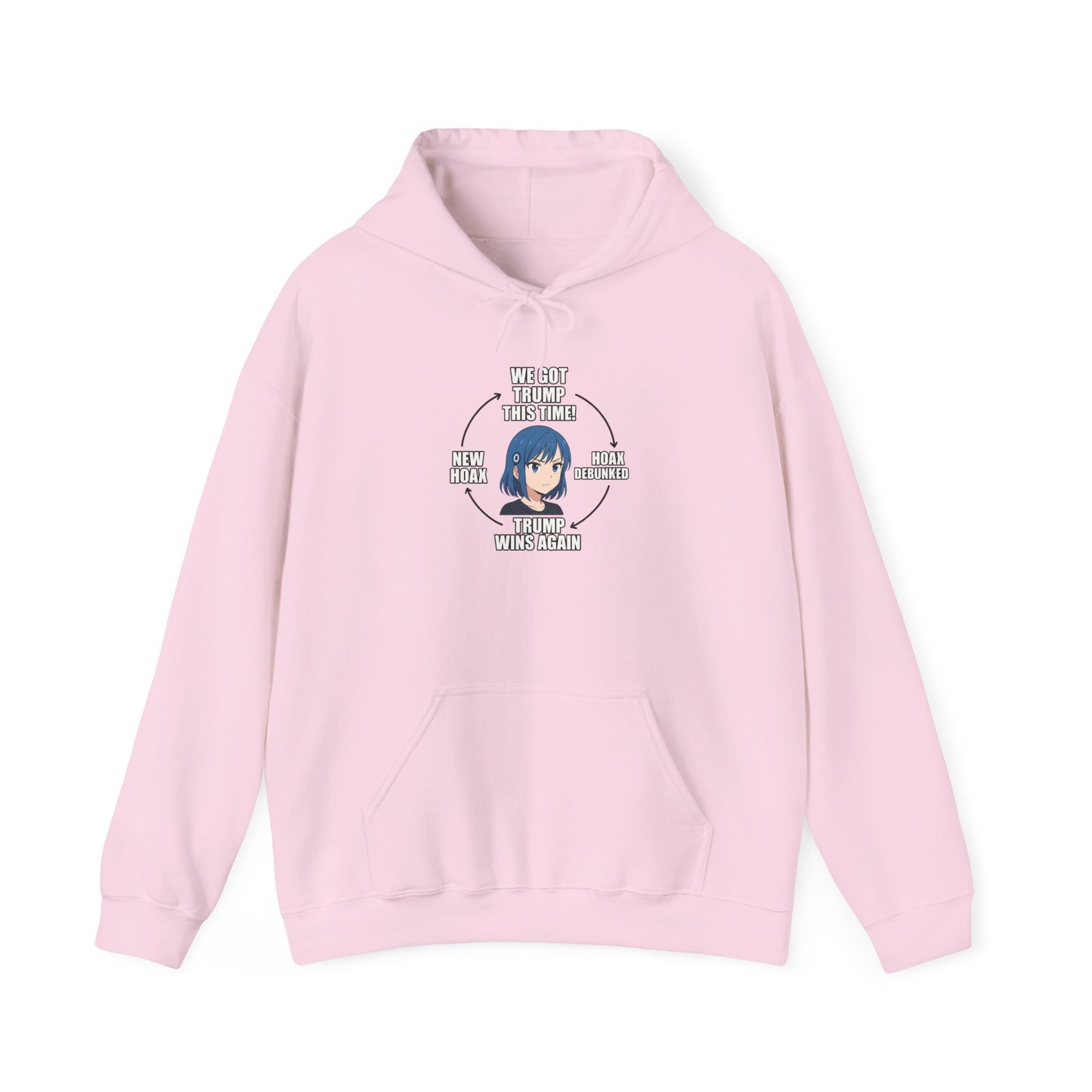 Hoodie — "You Aren't Alone" Anime Comfort Circle Graphic Hoodie
