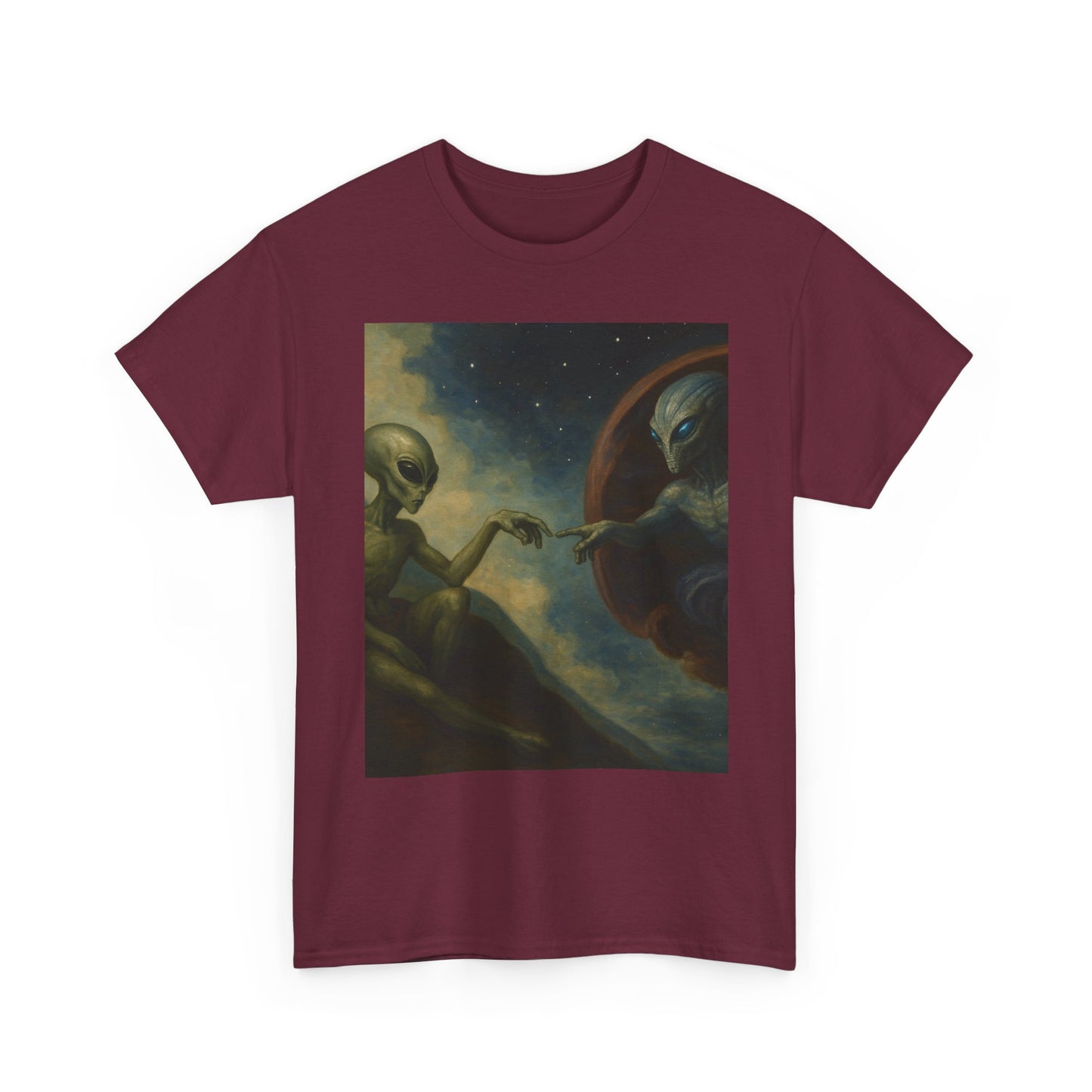 Alien Creation T-Shirt — Retro Cosmic Art Tee
